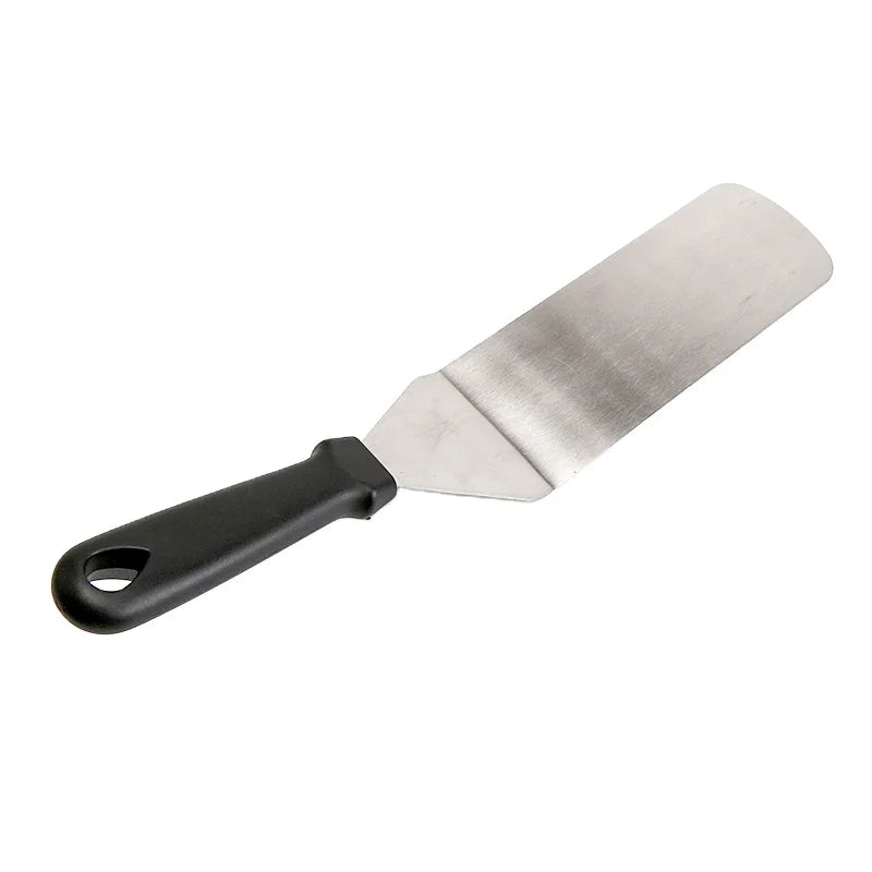 Stainless Steel Griddle Spatula Scraper Pancake Flipper Hamburger Turner-Durable Pizza Tools