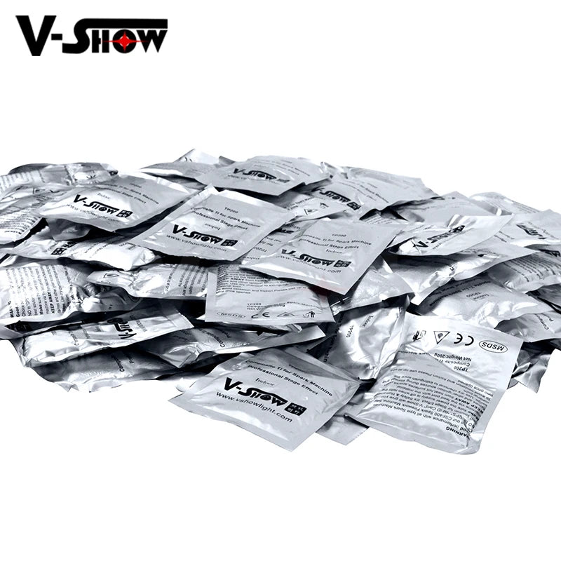 VShow TP200 30 Bags Ti Powder Non-irritating Odor Vacuum Packaging Spray Machine Powder Ti Powder 200g for Event Dj