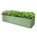 17"Tall 6.5' X 2' Rectangle Modular Corrugated Metal Raised Garden Bed Kit Aluzinc Galvanized Planter Box 196x61x43cm