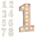 Large Mosaic Led Number Frame Lights Party Background Decoration Birthday Number Standing KT Board Customized