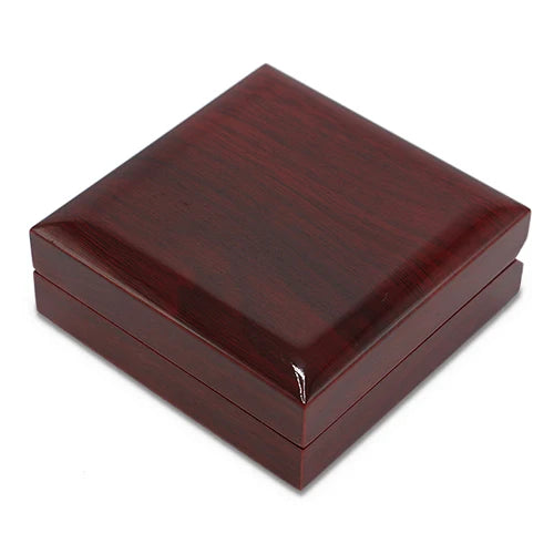Factory Wholesale Custom Logo Portable Wooden Jewelry Storage Pendent Necklace Box