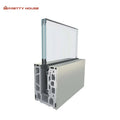 Aluminum U Channel Glass Balustrade For Balcony Patio Staircase glass guardrail