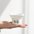 Eco-Friendly Ceramic Porcelain Tea Strainer Painted Kung Fu Utensils Set Filter Screen Creative Making Device
