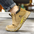 GUYISA Anti-Scalding Work Safety Boots Welder Steel Toe Shoes with Winter and Autumn Protection