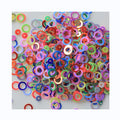 Wholesale Dual Sequin 6mm Circle Ring 3mm Round Dot Shape Loose Sequins for Nail Art Sewing Kids DIY Handmade Material