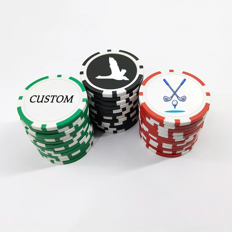 Golf Accessories Custom Plastic Golf Ball Marker Poker Chips Ball Marker