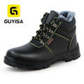 GUYISA Safety Shoes Hot Selling Cheap Men's Work Safety Shoes Non-slip Rubber Sole With Steel Toe Warm Safety Boots Work Boots MegaBDM