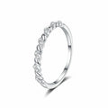 S925 Sterling Silver Engagement Rings with Beautiful Moissanite Style