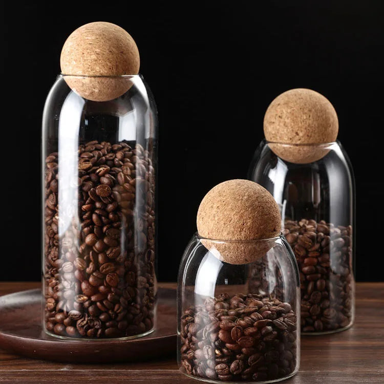 Factory Custom Empty Airtight clear Glass sealed Borosilicate Glass Storage Jar