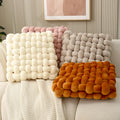 Jiuyi Hot Sale Woven Chessboard Cushion Velvet Soft Woven square Plush Sofa Cushion Seat Cushion for Decoration