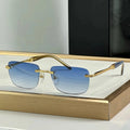 New Cutting-Edge Frameless Trend Sunglasses for Men Outdoor Driving Sun Shades Fashion Brand Sunglasses for Women