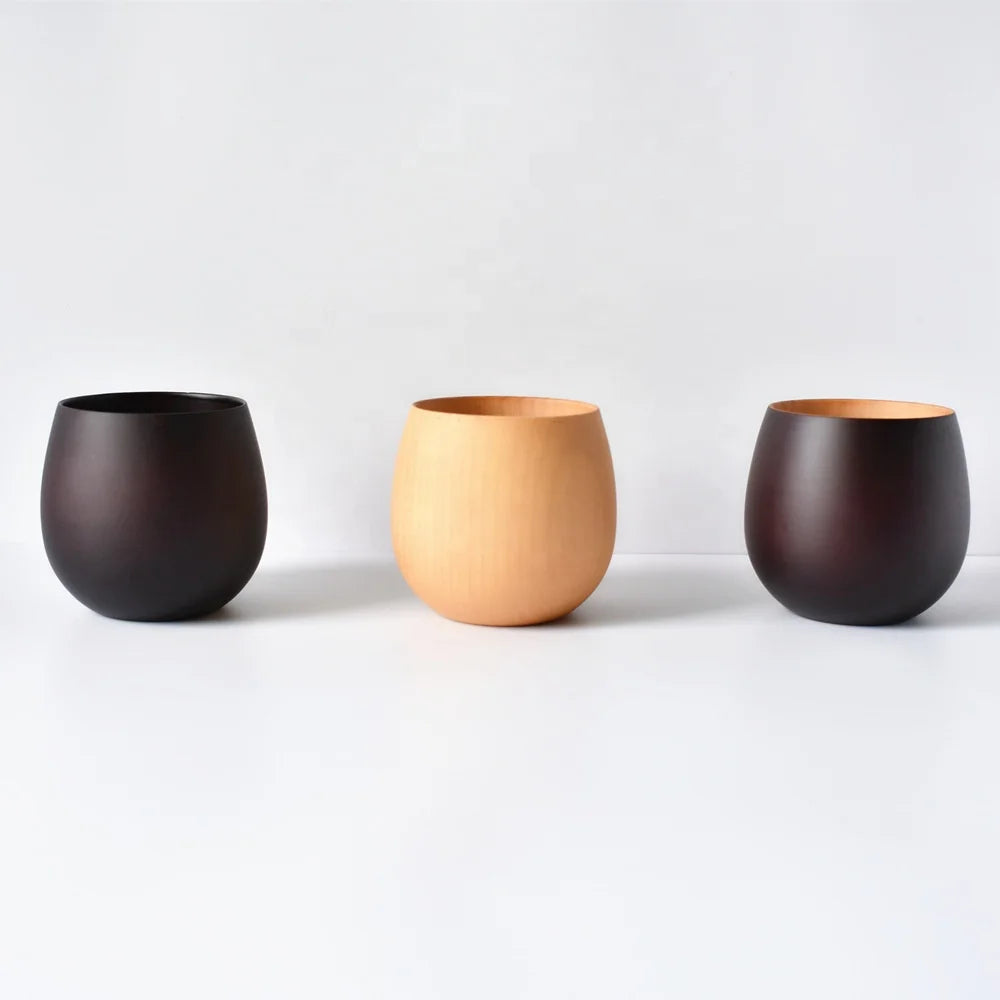 Best Seller List Arabic Vintage Reusable Wood Handmade Custom Hotel Home Natural Wooden Coffee Sake Mug Milk Tea Cup