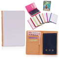 Wholesale Stylish Women's Travel Wallet Multifunctional Sublimation PU Leather Passport Cover with Logo and Candy Patterns