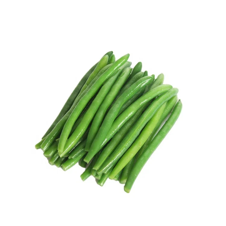 IQF Frozen Fresh Fine Chinese Stringless Southern Green Beans Whole Cut with Sprout Blanching and Freezing Process