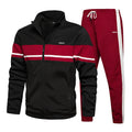 New Plus Size Youth Zipper Tracksuits Men's Color Cardigan Sports Two Sets
