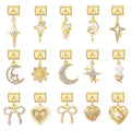 Fashion Gold Plated Stainless Steel Bracelet DIY Accessories Personalized Moon Star Pendant Italian Charm Bracelet