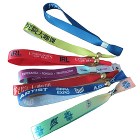 New Ideas 2023 DDJOY DDJOY20231027 Waterproof Customized Cloth Ribbon Fabric Armbands Polyester Wristbands Festivals