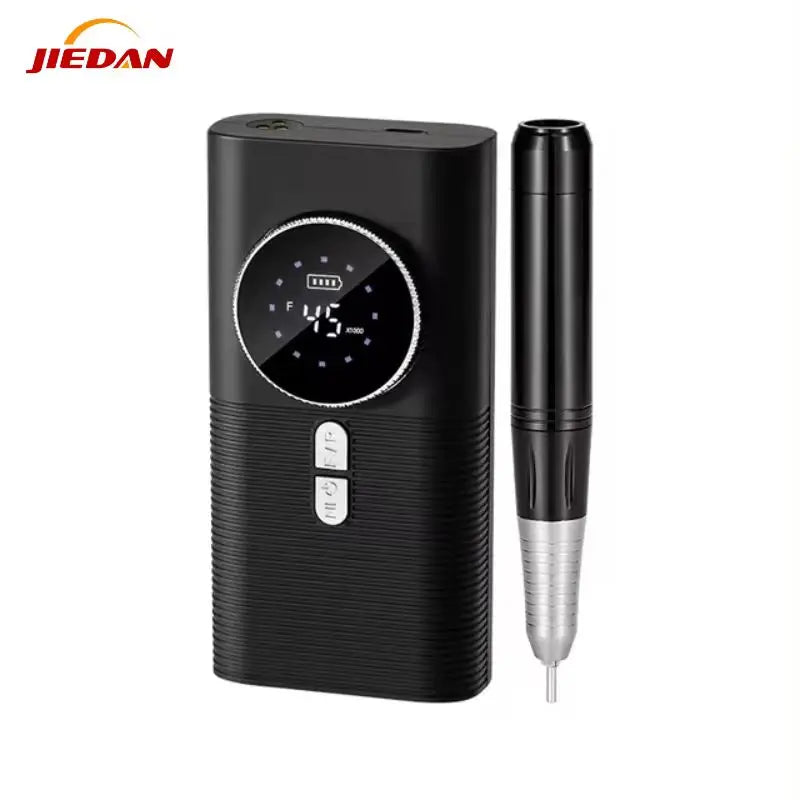 Professional Electric Nail Drill File 45000RPM Cordless Portable Rechargeable Manicure Tool Made of Durable Plastic