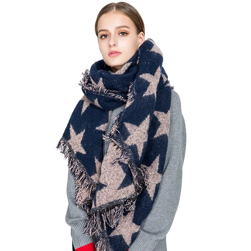 Hot Sale New Fashion Woman Scarf Scarves Tassel Printed Women Wraps Ladies Shawls for Winter