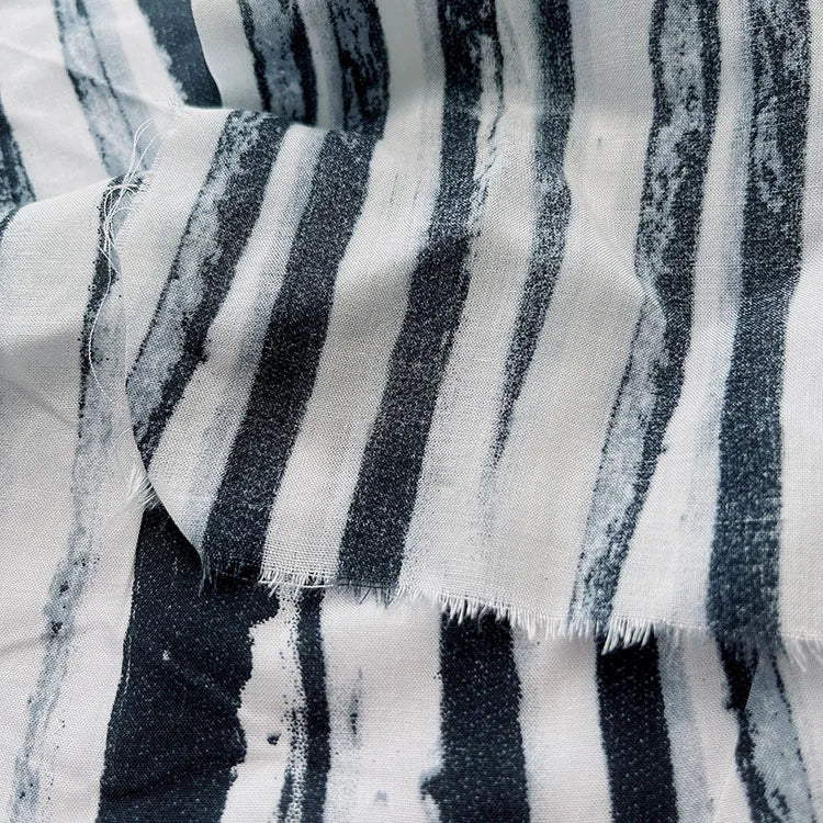 Rayon Voile Print Fabric Viscose Rayon Fabric With Custom Print Design Width 136CM