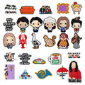Wholesale Customized USA TV Series PVC DIY Clog Sandal Accessories Friends Shoes Decorations Central Perk Shoe Charms Rubber