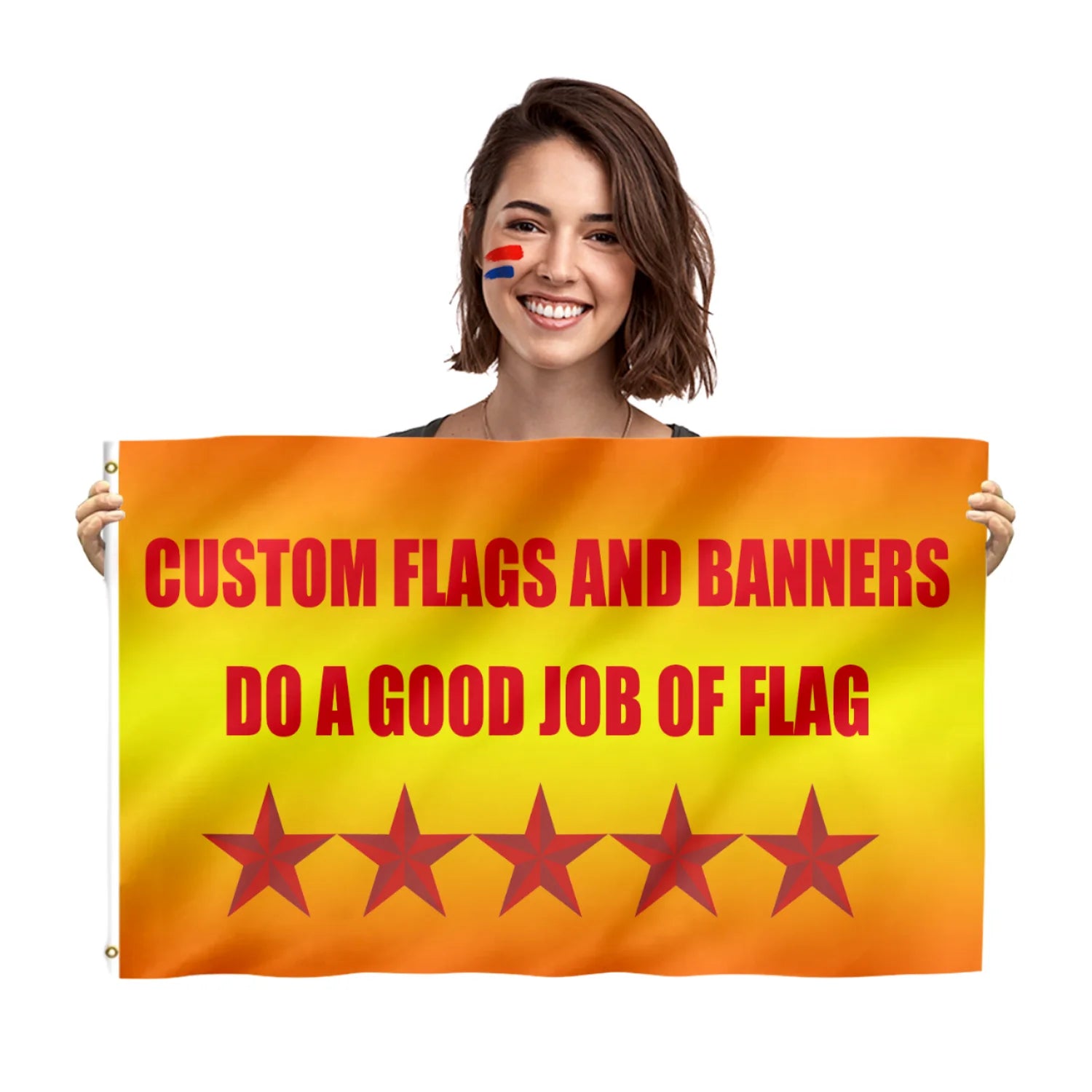 Custom Polyester Marking Flags Digital Printing Exhibition Gift Flag All Countries Wall Flags for Logo