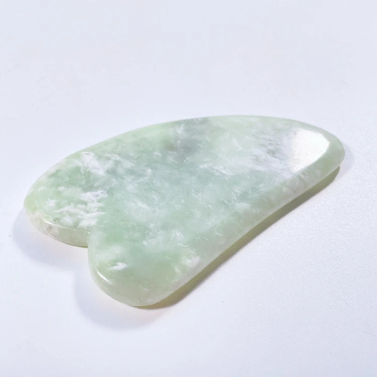 Huiying V Shaped Body xiuyan jade Stone Facial Guasha Scraping Massage Gua Sha Board Tool