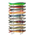 Best Sellers Sea Bass Multi Jointed Topwater Fishing Lure with Underwater Flashing Light ABS Material Hard Lure