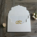 Hot Sale Elegant Delicate Western Wedding Invitation Card With Acrylic Monogram MegaBDM
