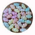 Wholesale 500g/Lot Assorted Acrylic Beads Round Butterfly Animal Paw Heart Cloud Candy Flower Glow in Dark Beads for Jewelry DIY