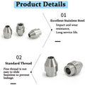 1/8" 1/4" 3/8" 1/2" BSPT Straight Nozzle Large Size Stainless Steel Pointed  Cleaning Equipment Parts Cooling Cleaning Nozzle