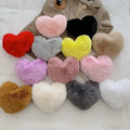 Heart Shaped Multi Color Chain Messenger Plush One-Shoulder Love Women Purses New Bags 2026