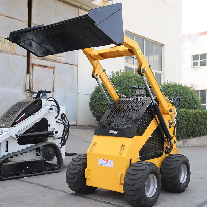 TOSH Strong Power Mini diesel Forestry Mulcher Snow Blower Ride on Skid Steer Loader with Ce