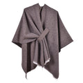Customized Autumn Winter Ladies Poncho Cape Scarf Shawl Plaid Pattern Polyester for Women Fashion Blanket