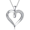 High Quality Simple Design S925 Sterling Silver Hollow Heart Shape Necklace Women Girl XDH0140
