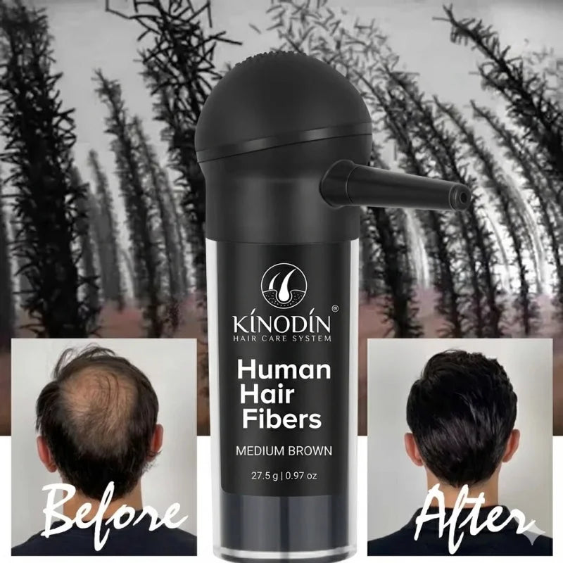 Custom Logo Private Label Organic Hair Building Fiber Virgin Human Hair Loss Treatment Fibre Powder Hair Fiber