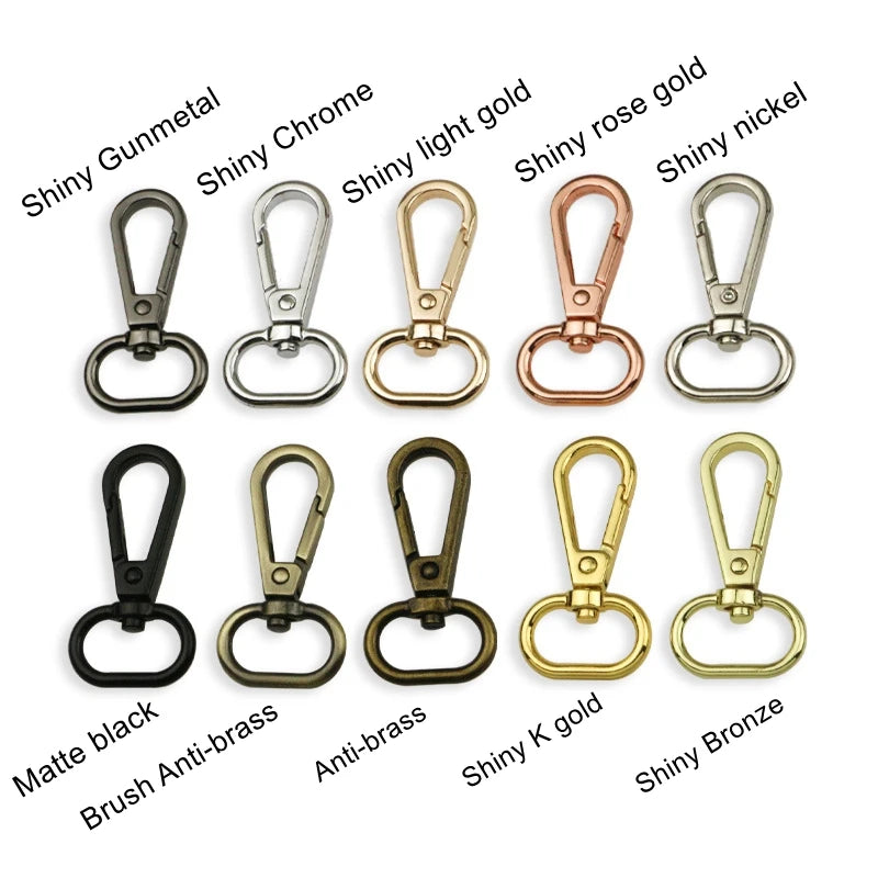Stock Supply 20 X 49mm 0.75inch 10Colors Bag Snap Hook