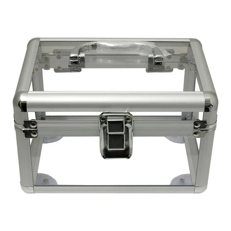 Small Clear Plastic Storage Carry Case Arts and Crafts Make up Vanity Box