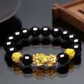 Glass Beads Feng Shui Alloy Pixiu Bracelet  Elastic Bracelet ST135-2