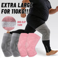 Plus Size Knitted Elastic Sports Knee Pad Compression Knee Support for Basketball Running Cycling
