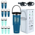 Watersy Travel Mug Vacuum Double Wall Powder Coated Tumbler Stainless Steel Coffee Mug BPA Free Water Cup With Handgrip