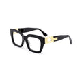 1246 Big Frame Optical Frames Custom Luxury Brand Designer Acetate Glasses Vintage Metal Decoration Eyeglasses