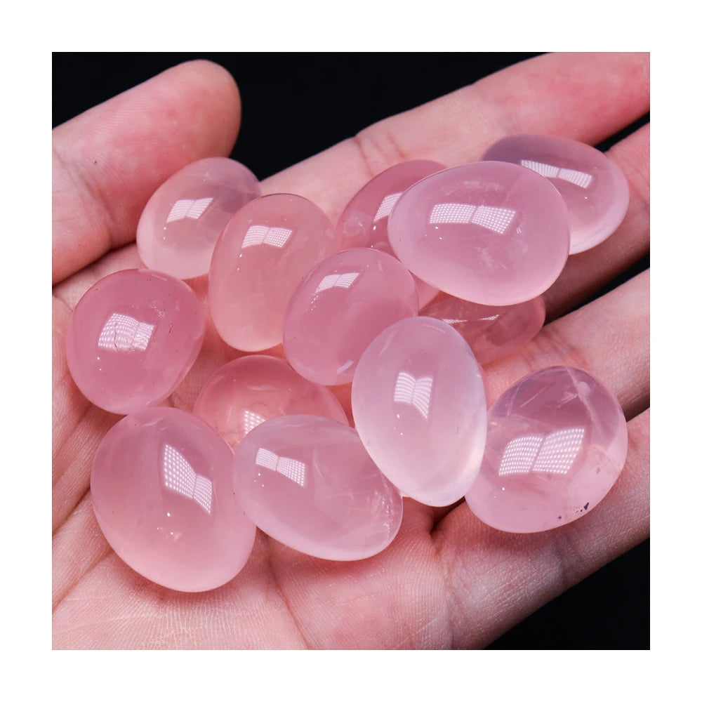 Hot Sale Natural Quartz Crystal Gravel Star Rose Quartz Tumbled Stone