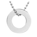 Yiwu Aceon round Donut Washer Dog Tag Stainless Steel Mirror Polished All Sides Fashionable Blank Stamping Charm Metal Crafts