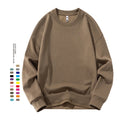 High Quality 500gsm Blank Heavy Fleece Neutral Round Neck Drop Shoulder Sweatshirt Custom logo Men's Crewneck Sweatshirt