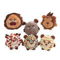8cm Forest Animal Plush Keychains Toys Lion Elephant Tiger Monkey Plush Doll Key Chains Jungle Stuffed Animals Toys Themed Party