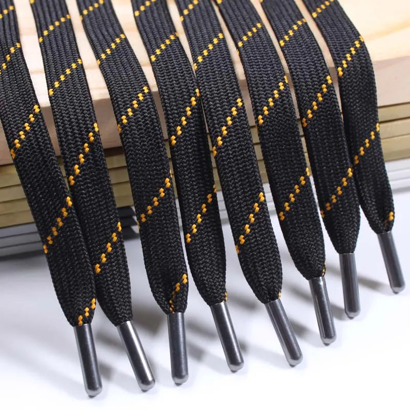 Custom Fabric Cotton Rope Twisted Flat Shape Polyester Metal End Drawcord Clothing Hoodie Cord Alloy Aglet Tip Drawstring