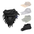 Mens Lightweight Cotton 110*110 cm Outdoor Tactical Arab Scarf Desert Windproof Shemagh Scarf