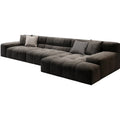Louis Danny Modern Casual Italian Frosted Fabric Puff Sofa Set Stainless Steel Leg for Gym Furniture