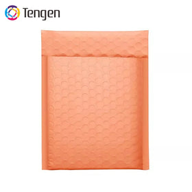 Customized Color Bubble Mailer Light Orange Custom Print and Size Light Weight Poly Padded Envelopes